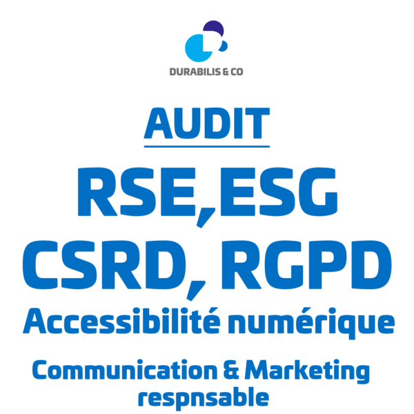 Audit rse, esg, csrd, rgpd, accessibilité numérique, marketing & communication responsable
